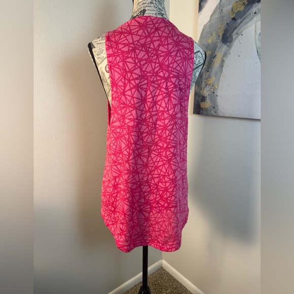 BCG Pink Geometric Pink Sleeveless Athletic TankTop Size Medium - Picture 3 of 8